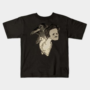 Edgar Allan Poe Mashup Kids T-Shirt